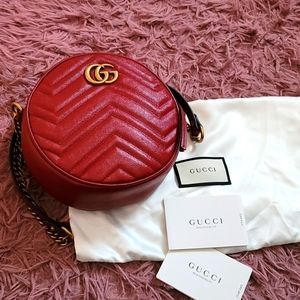 Authentic New Red Crossbody Gucci bag